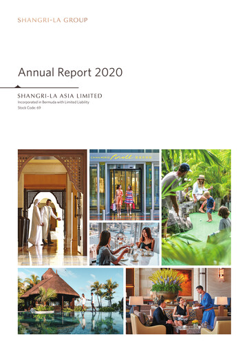Thumbnail Shangri-La Annual Report 2020