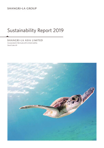 Thumbnail Shangri-La Sustainability Report 2019