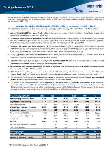Miniature Equatorial Energia Rapport trimestriel 2021-q3