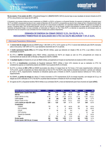 Thumbnail Equatorial Energia Quarterly Report 2013-q3
