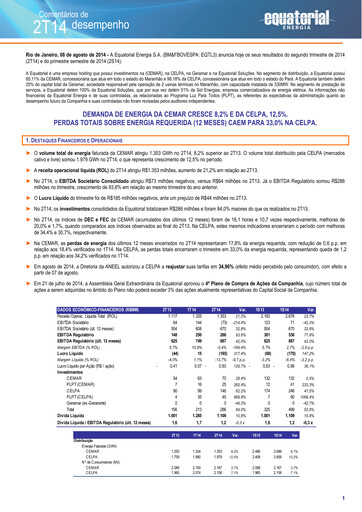 Thumbnail Equatorial Energia Quarterly Report 2014-q2