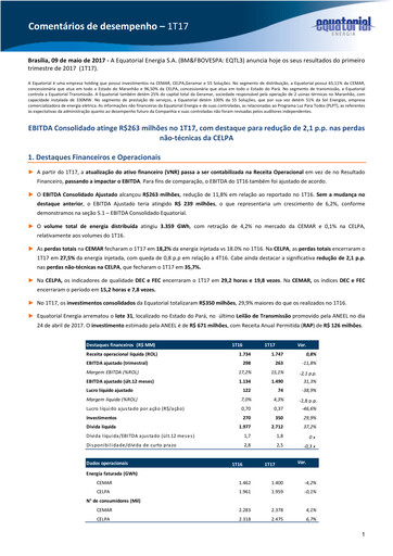 Thumbnail Equatorial Energia Quarterly Report 2017-q1