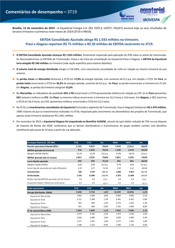 Thumbnail Equatorial Energia Quarterly Report 2019-q3