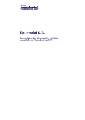Miniature Equatorial Energia Rapport trimestriel 2025-q3