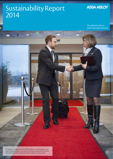 Vorschaubild Assa Abloy
 Nachhaltigkeitsbericht 2014
