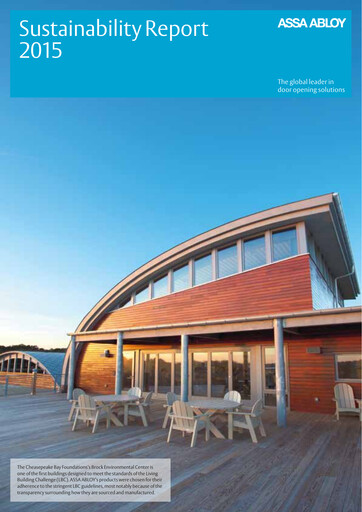 Vorschaubild Assa Abloy
 Nachhaltigkeitsbericht 2015