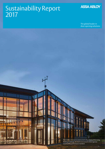Vorschaubild Assa Abloy
 Nachhaltigkeitsbericht 2017