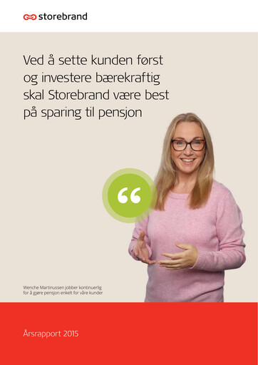 Vorschaubild Storebrand Jahresbericht 2015