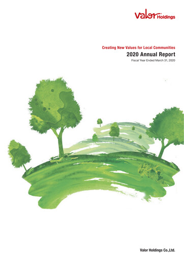 Miniature Valor Holdings Rapport annuel 2020