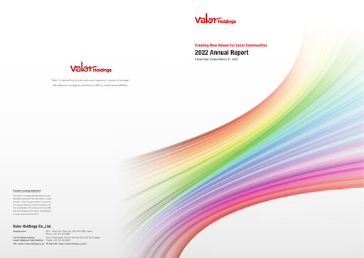 Miniature Valor Holdings Rapport annuel 2022