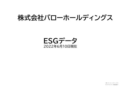 Miniature Valor Holdings Rapport ESG 2022