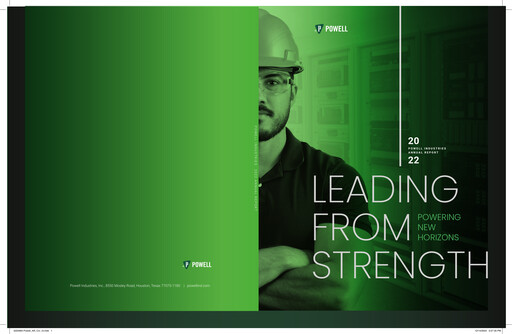 Thumbnail Powell Industries Annual Report 2022