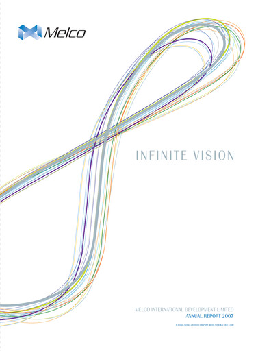 Thumbnail Melco International Development Annual Report 2007