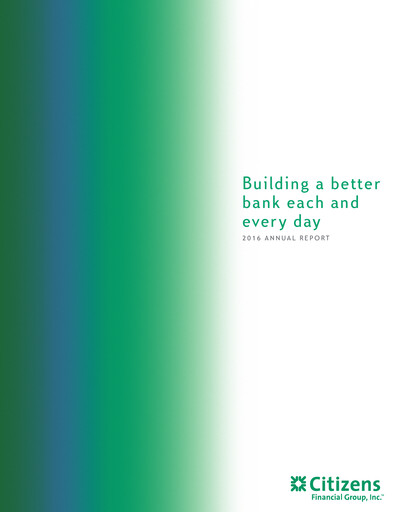 Thumbnail Citizens Financial Group Annual Report 2016
