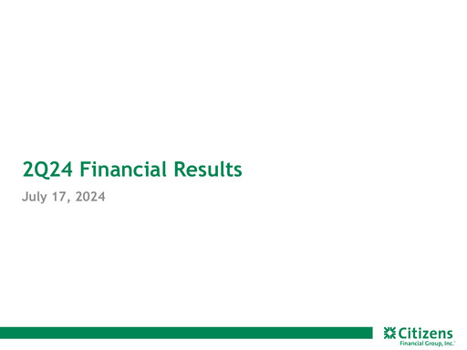 Thumbnail Citizens Financial Group Quarterly Report 2024-q2
