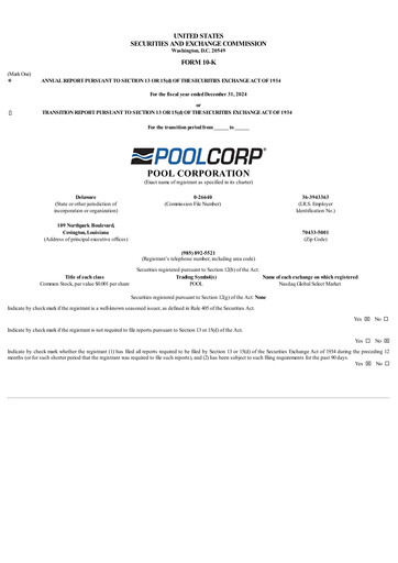 Thumbnail POOLCORP Annual Report 2024