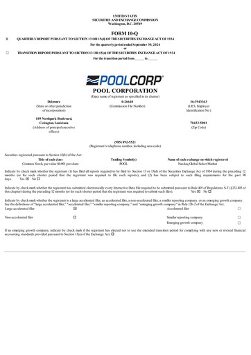 Thumbnail POOLCORP Quarterly Report 2024-q3