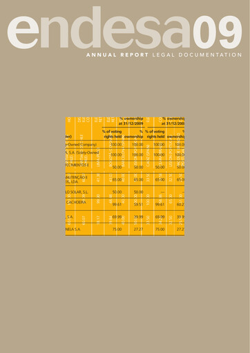 Thumbnail Endesa Financial Report 2009