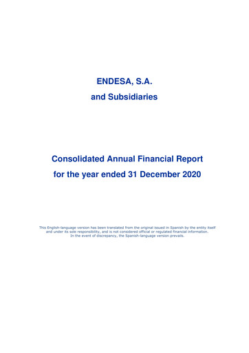 Thumbnail Endesa Financial Report 2020