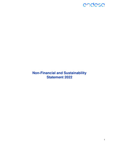 Thumbnail Endesa Sustainability Report 2022