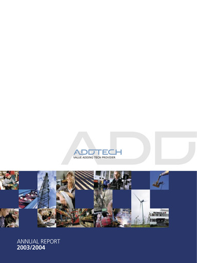 Thumbnail Addtech AB Annual Report 2003-2004