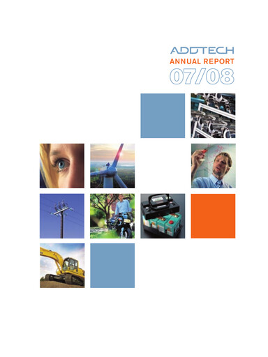 Thumbnail Addtech AB Annual Report 2007-2008