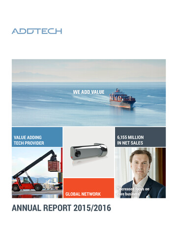 Thumbnail Addtech AB Annual Report 2015-2016