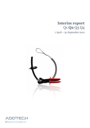 Thumbnail Addtech AB Half-year Report 2012-h1