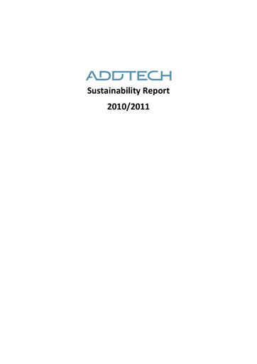 Thumbnail Addtech AB Sustainability Report 2010-2011
