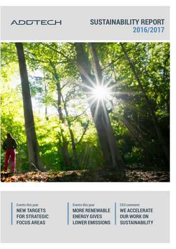 Thumbnail Addtech AB Sustainability Report 2016-2017