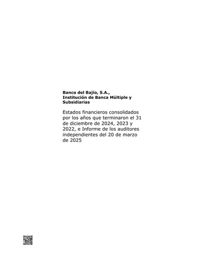 Vorschaubild Banco del Bajío Finanzmitteilung 2024