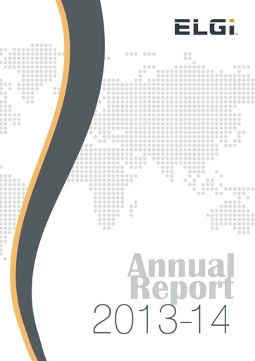 Thumbnail Elgi Equipments
 Annual Report 2013-2014