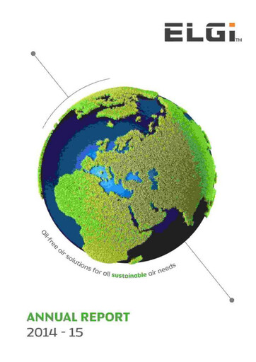 Thumbnail Elgi Equipments
 Annual Report 2014-2015