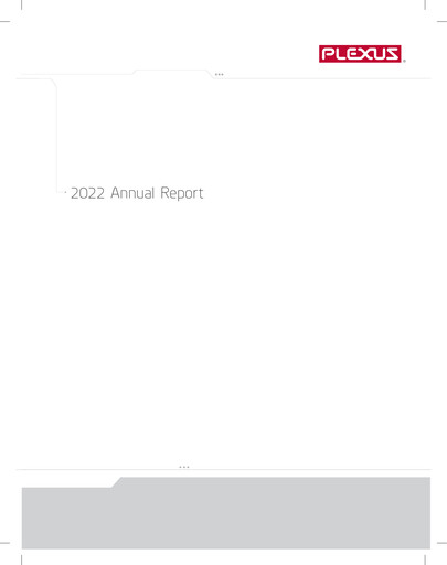 Thumbnail Plexus Annual Report 2022