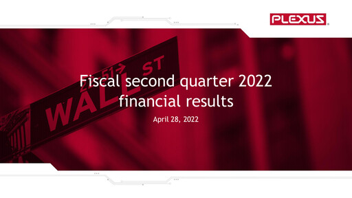 Thumbnail Plexus Quarterly Report 2022-q2