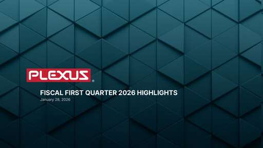 Thumbnail Plexus Quarterly Report 2026-q1