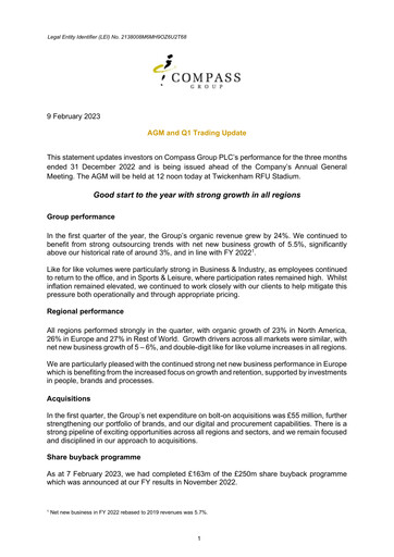 Thumbnail Compass Group Quarterly Report 2023-q1