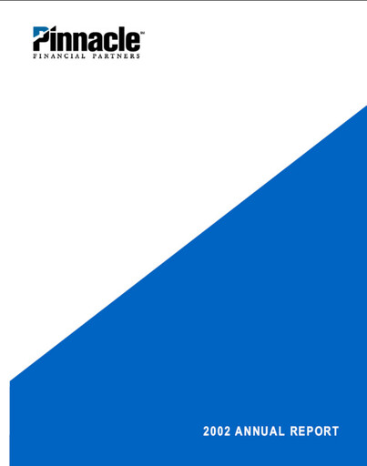 Thumbnail Pinnacle Financial Partners
 Annual Report 2002