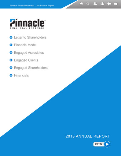 Thumbnail Pinnacle Financial Partners
 Annual Report 2013