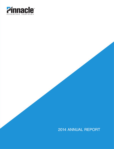 Thumbnail Pinnacle Financial Partners
 Annual Report 2014