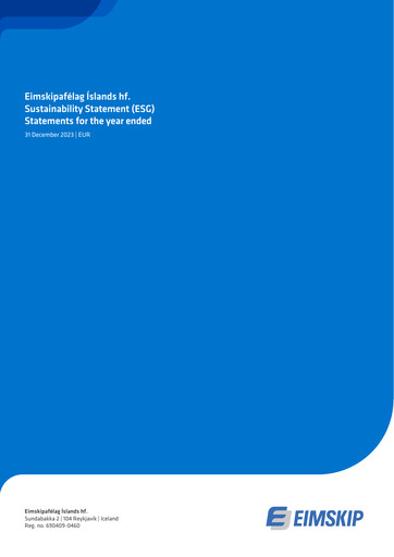 Thumbnail Eimskipafélag Íslands ESG Report 2023