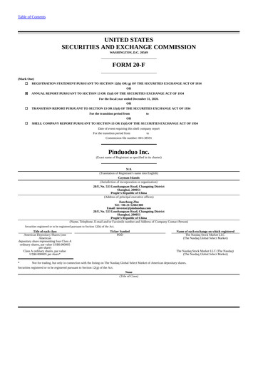 Thumbnail PDD Holdings (Pinduoduo) Annual Report 2020