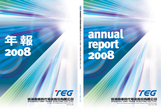Miniature Zhuzhou CRRC Times Electric Rapport annuel 2008