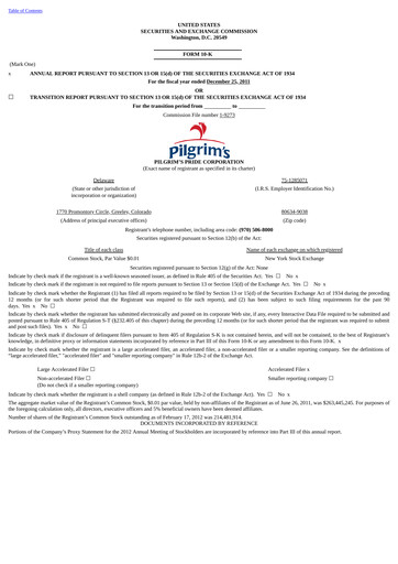Thumbnail Pilgrim's Pride
 Annual Report 2011