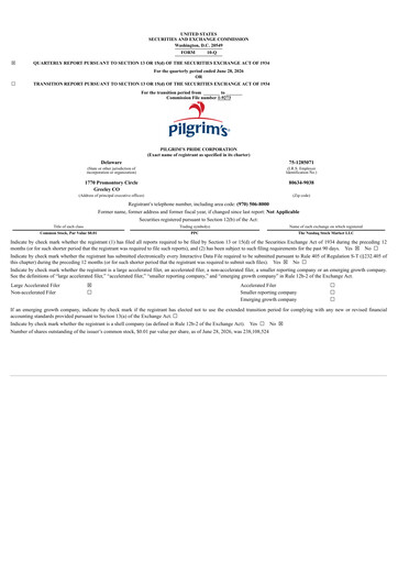 Thumbnail Pilgrim's Pride
 Quarterly Report 2026-q2