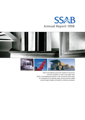 Thumbnail SSAB Annual Report 1998