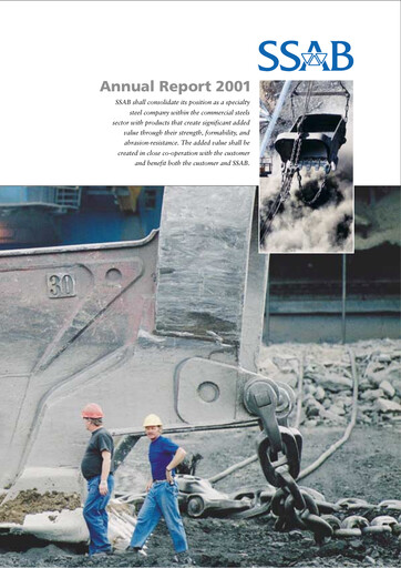 Thumbnail SSAB Annual Report 2001