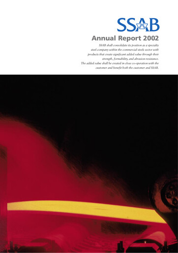 Thumbnail SSAB Annual Report 2002