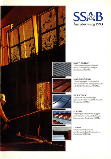 Thumbnail SSAB Annual Report 1993