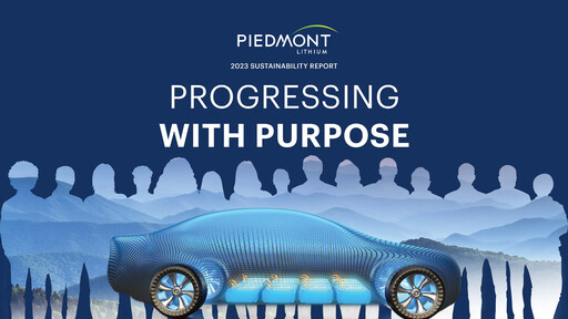 Thumbnail Piedmont Lithium Sustainability Report 2023